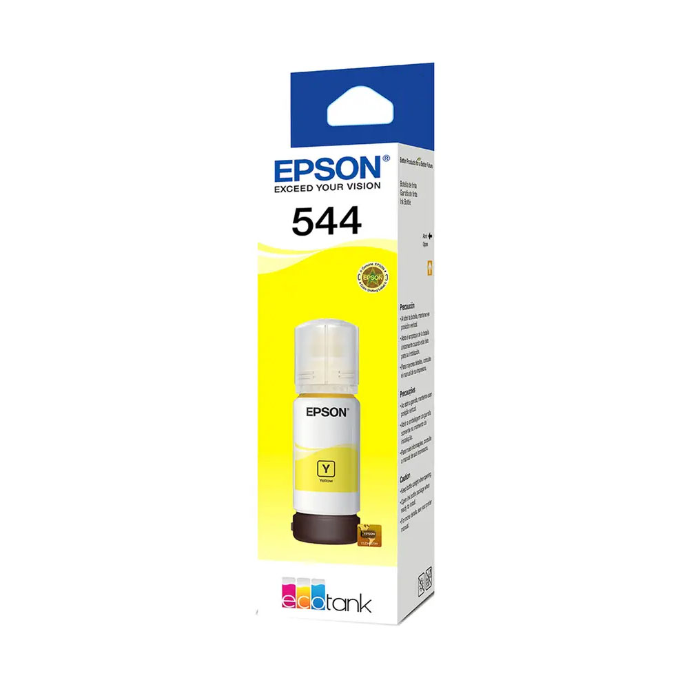 Foto 2 de Garrafa de tinta ecotank epson t544422 amarelo