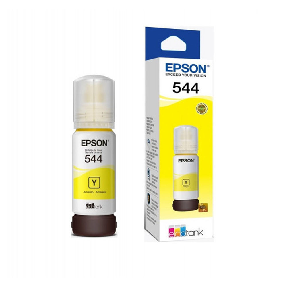 Foto 3 de Garrafa de tinta ecotank epson t544422 amarelo