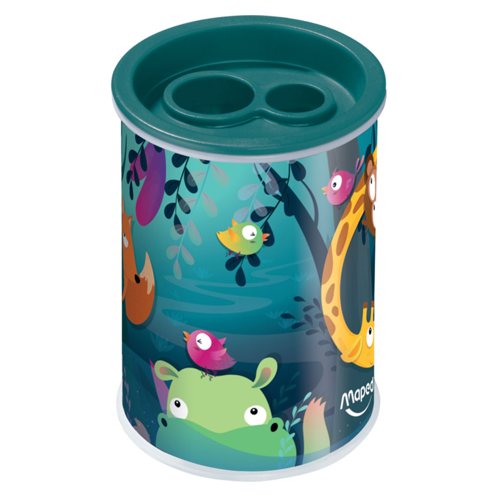 Foto 2 de Apontador 2 furos com depósito jungle fever 1 unidade maped