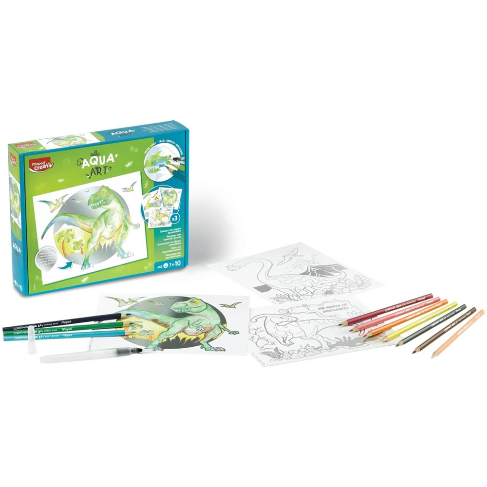 Foto 2 de Kit de pintura aquarelavél dinossauro aqua´art maped