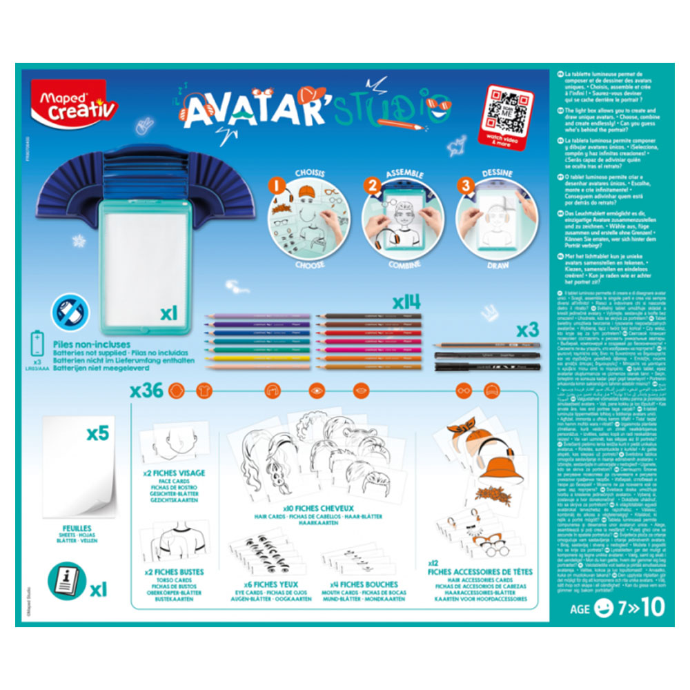 Foto 3 de Kit creativ lousa para desenho avatar studio maped