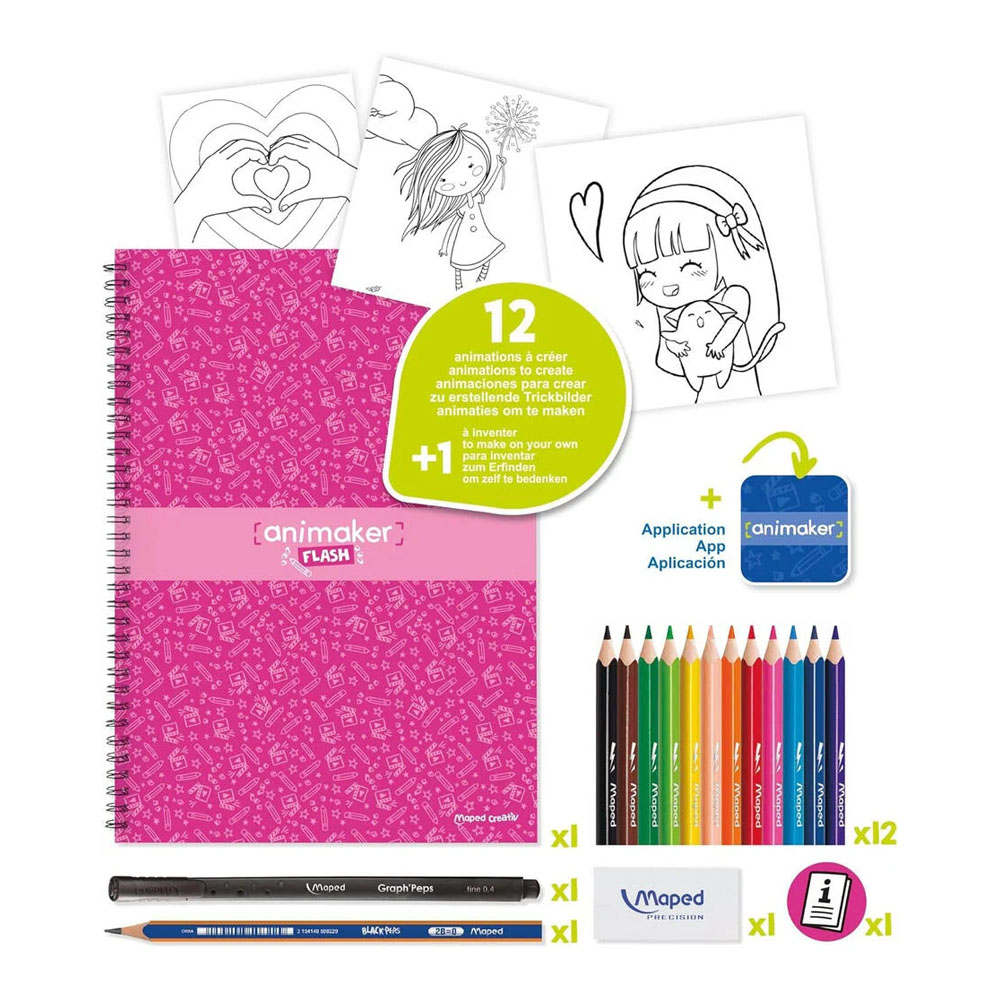 Foto 2 de Bloco animaker flip creativ historias adoráveis maped