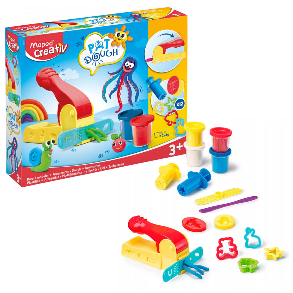 Foto 3 de Kit massinha de modelar 4 potes 12 acessórios creativ maped
