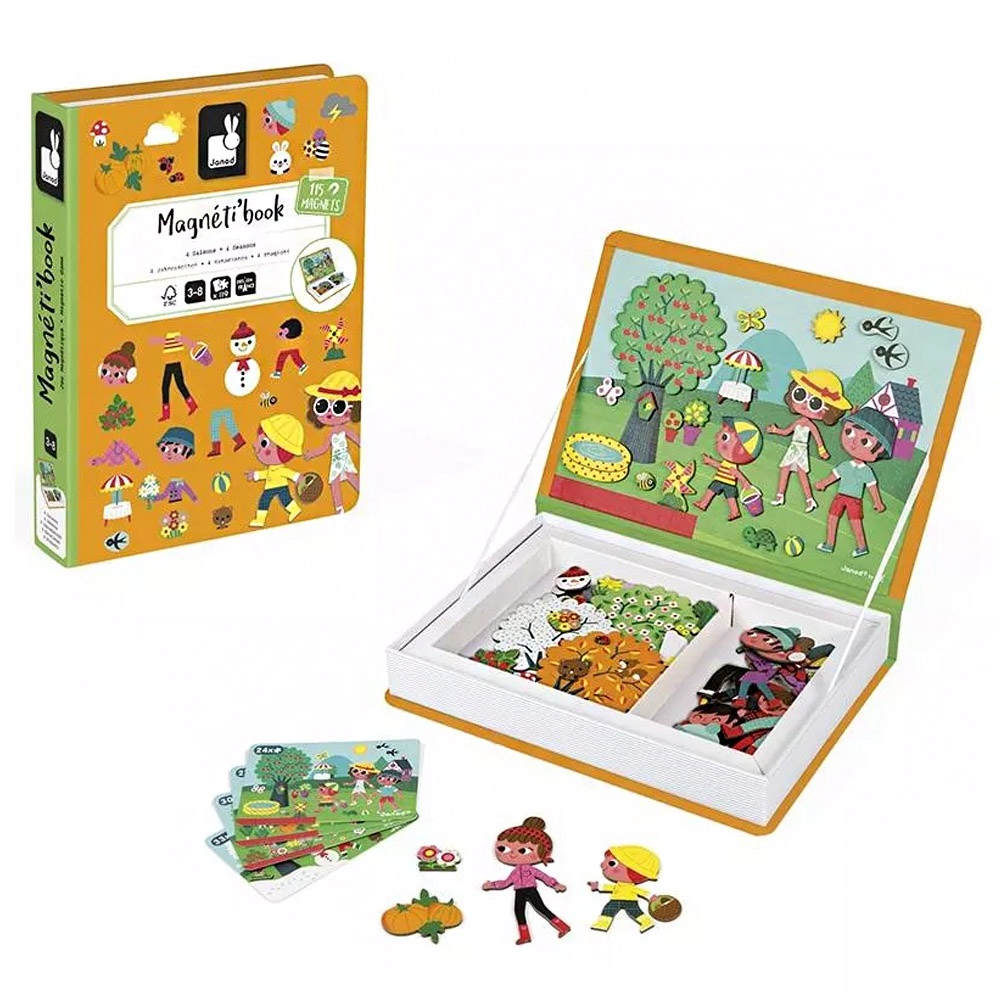 Foto 3 de Livro magnético 4 estações 119 peças janod