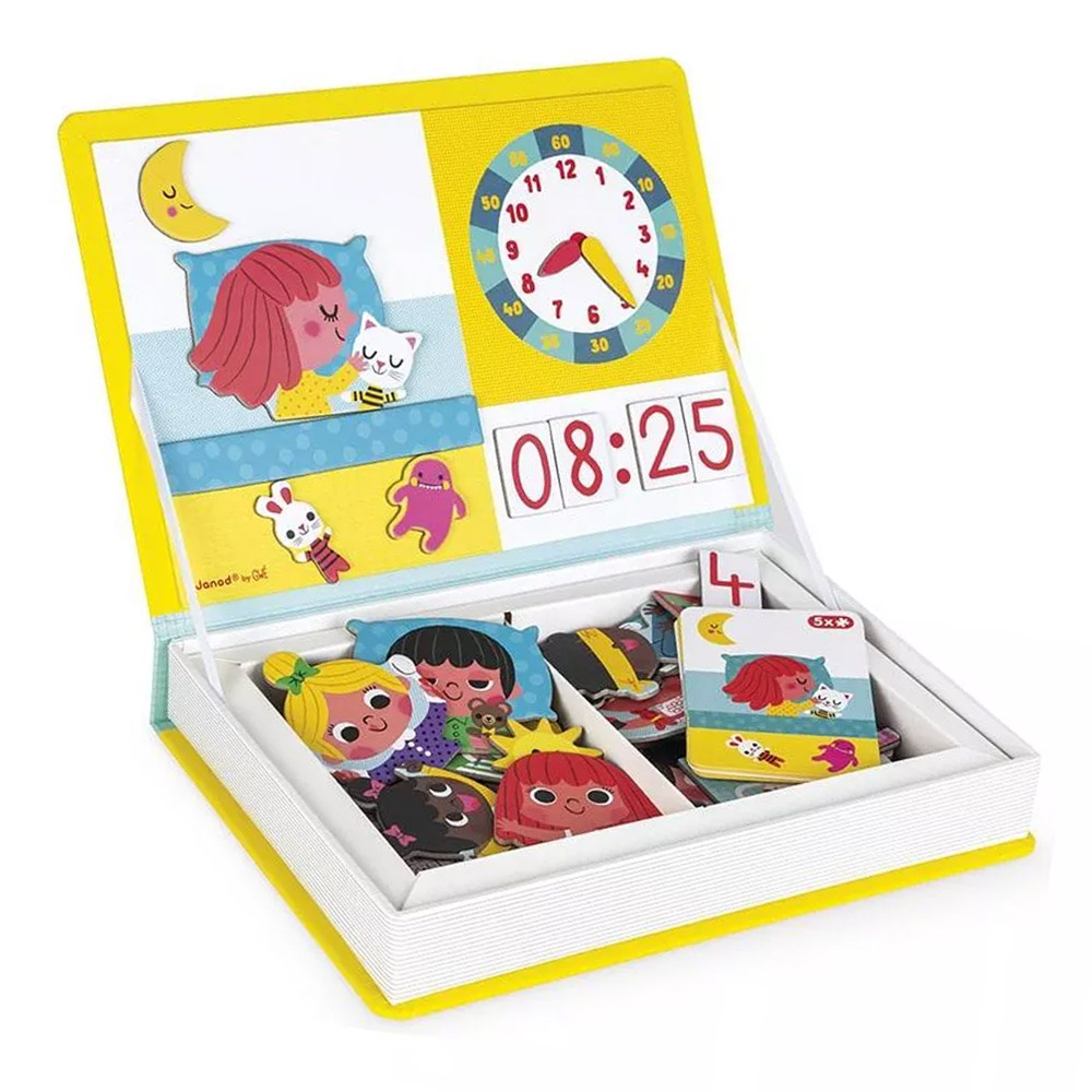 Foto 2 de Livro magnético aprenda as horas janod