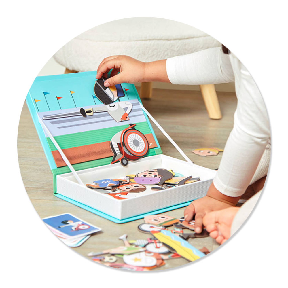 Foto 2 de Livro magnético esportes 48 peças janod