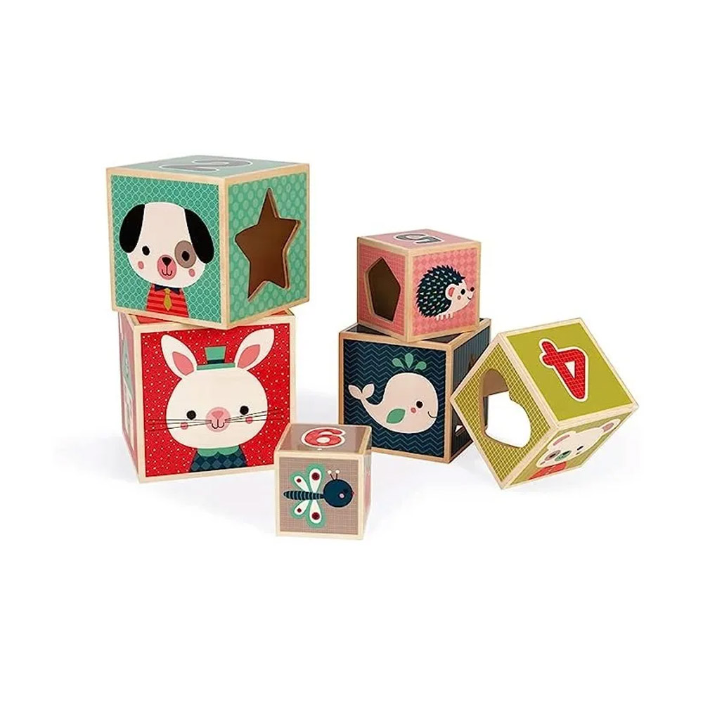 Foto 3 de Jogo pirâmide infantil com 6 blocos baby forest – janod