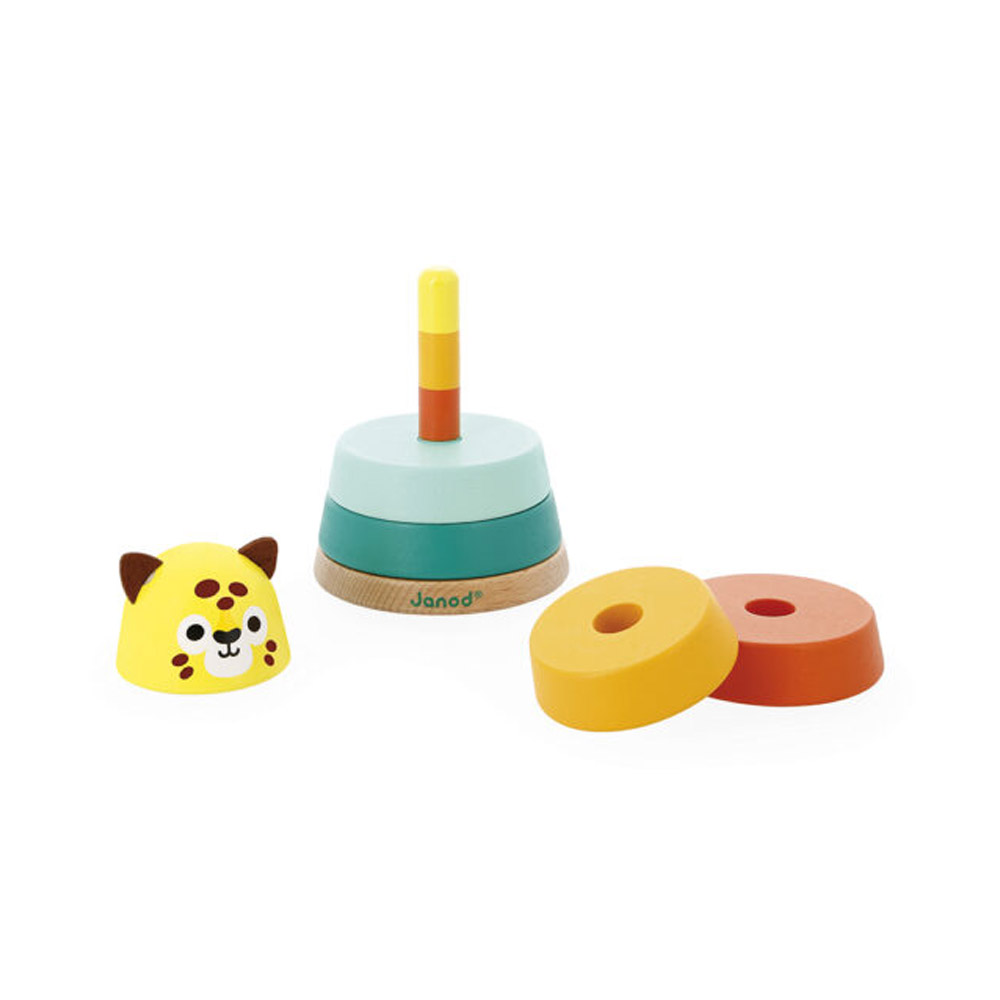 Foto 3 de Onça de empilhar com 7 peças tropik infantil janod