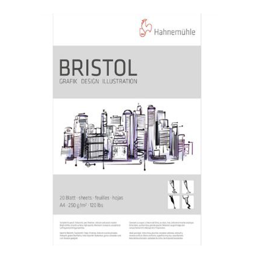 Foto 2 de Bloco desenho bristol a4 250g 20 folhas hahnemuhle