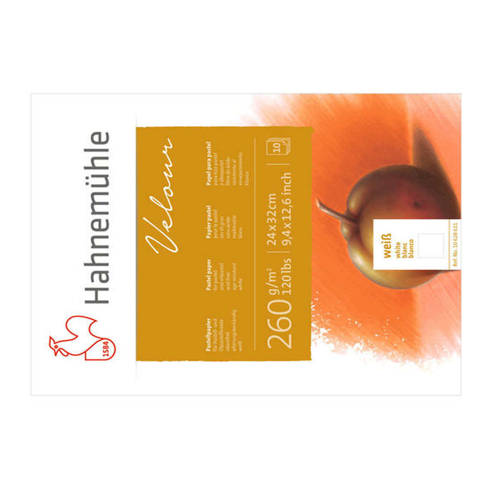 Foto 3 de Bloco velour a4 pastel 10 folhas 260g hahnemuhle