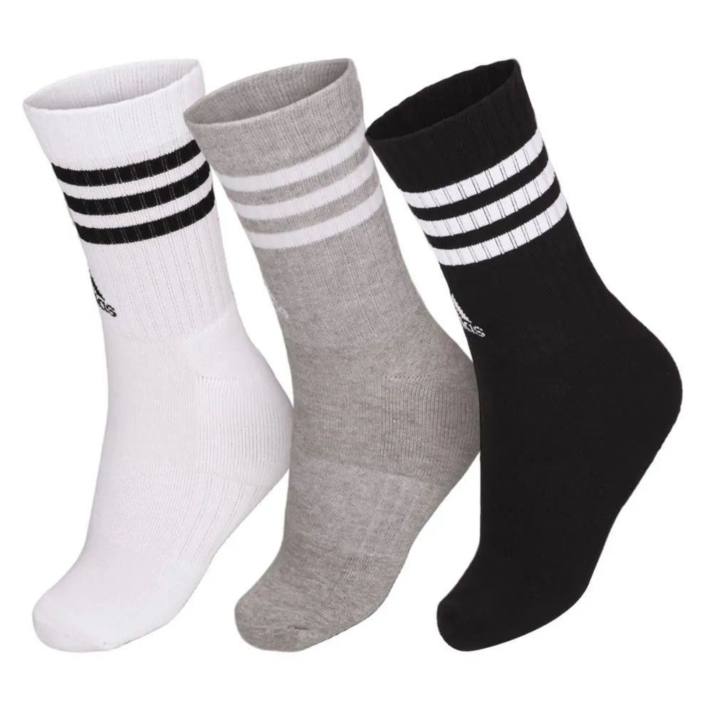 Foto 3 de Meias 3 stripes listras cano alto 3 pares tam g adidas