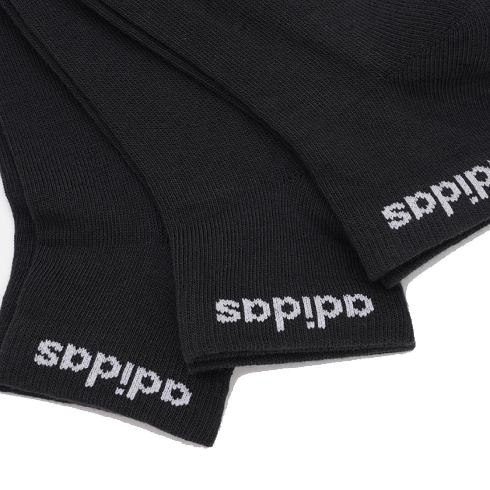 Foto 3 de Meias adidas cano medio 3 pares m pretas