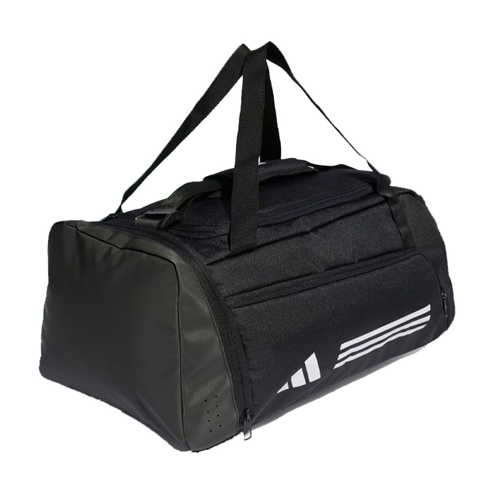 Foto 2 de Mala duffel preta essentials três listras ip9862 adidas