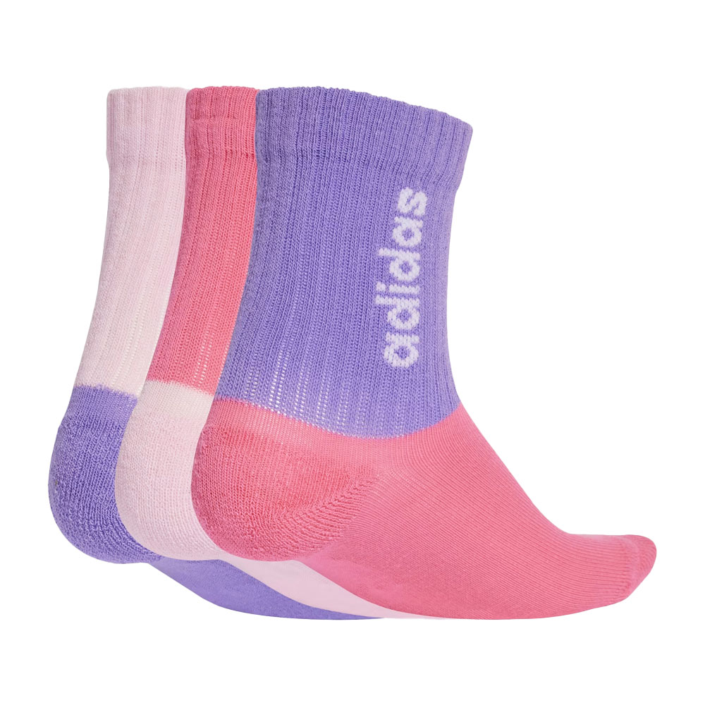 Foto 2 de Meias linear crew 3 pares jf8539 adidas