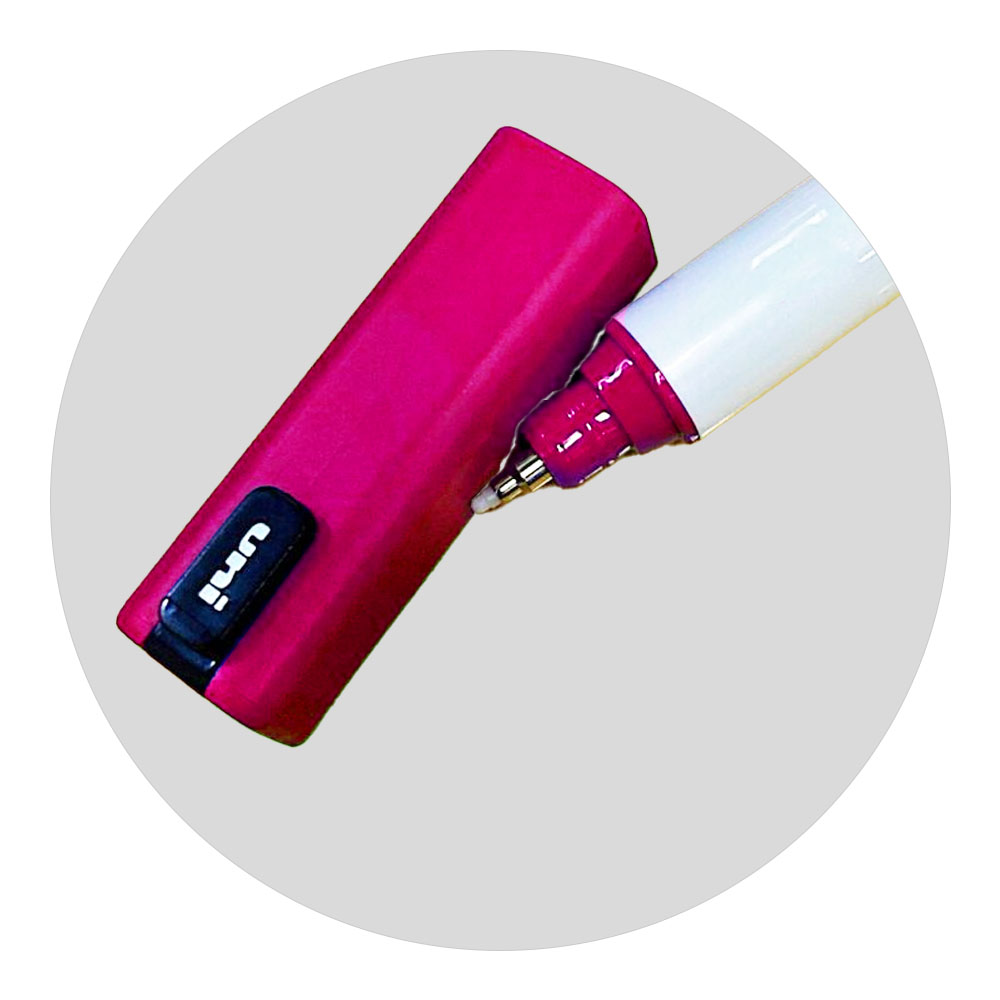 Foto 3 de Caneta marcador uni do! pc 1md rosa posca