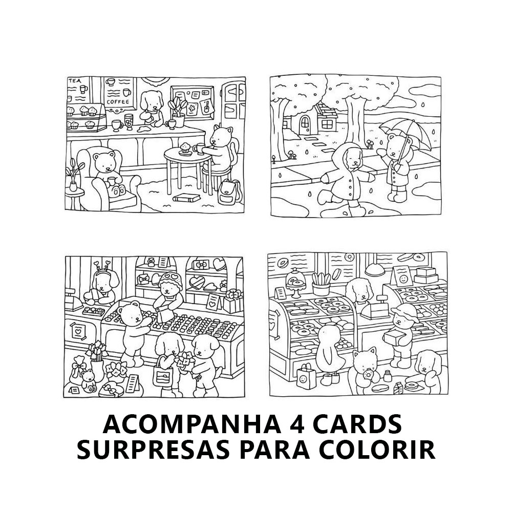 Foto 3 de Cards para colorir surpresa pacote c/ 4und  bobbie goods
