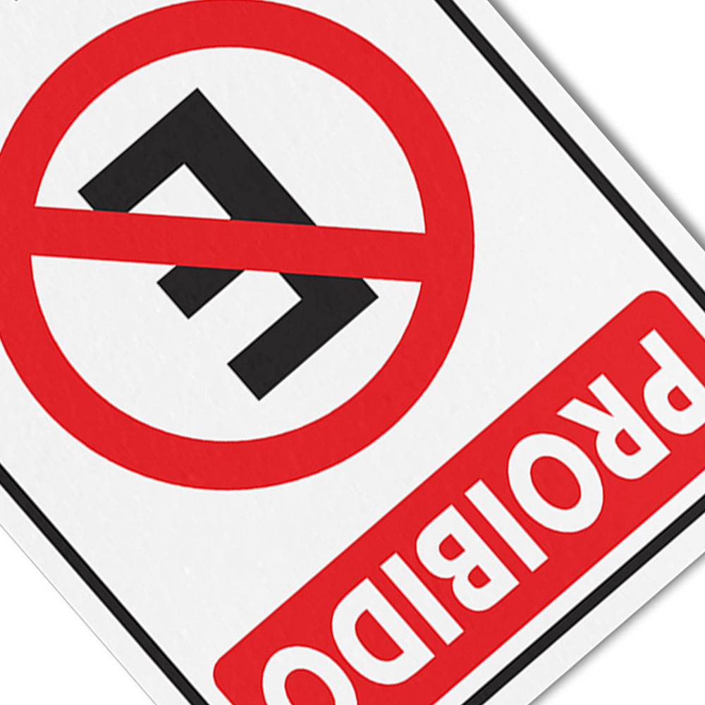 Foto 3 de Placa proibido estacionar 20x30cm encartale