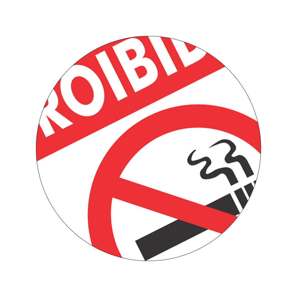 Foto 2 de Placa proibido fumar 20x30cm encartale