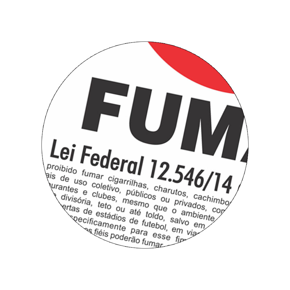 Foto 3 de Placa proibido fumar 20x30cm encartale