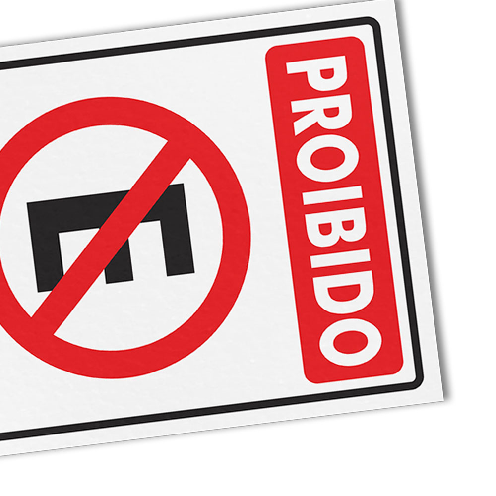 Foto 3 de Placa sinalizadora 15x20cm proibido estacionar encartale