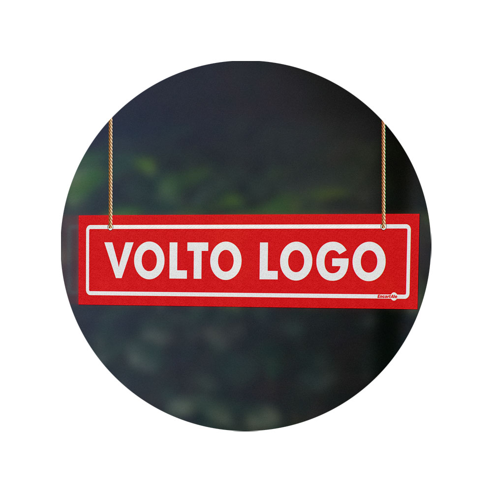 Foto 2 de Placa sinalizadora aberto e volto logo 30x5cm encartale