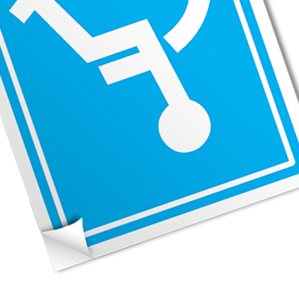 Foto 3 de Adesivo deficiente fisico com 02 unidades encartale