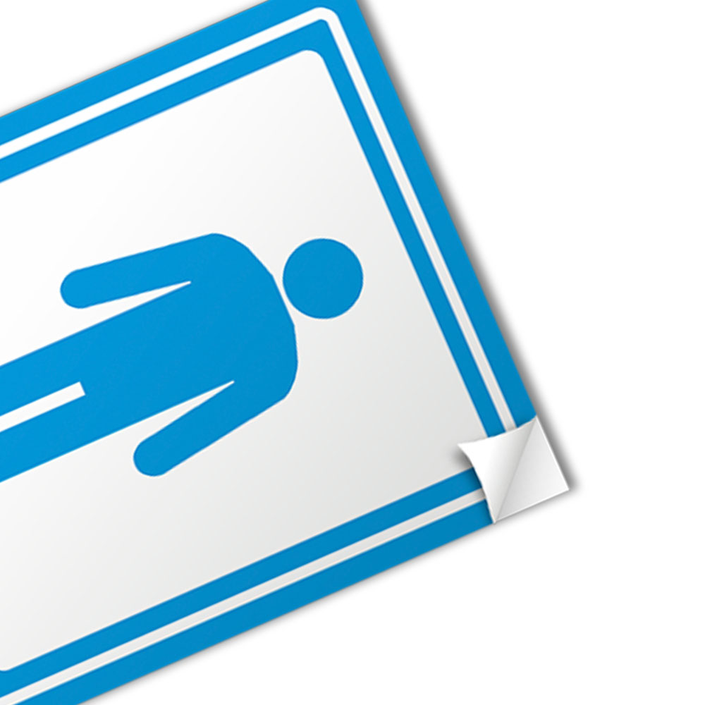 Foto 3 de Adesivo sinalizador 15x20cm masculino 2und encartale