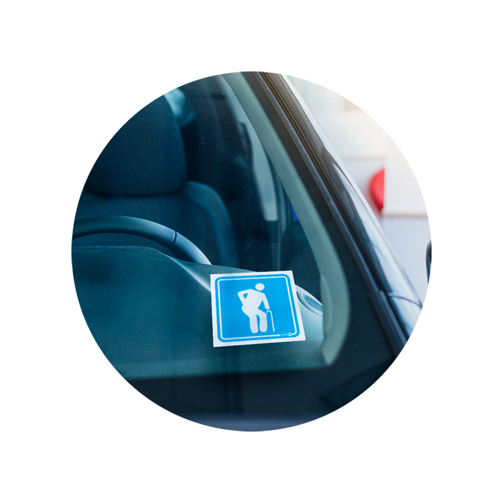 Foto 2 de Adesivo idoso com 03 unidades encartale