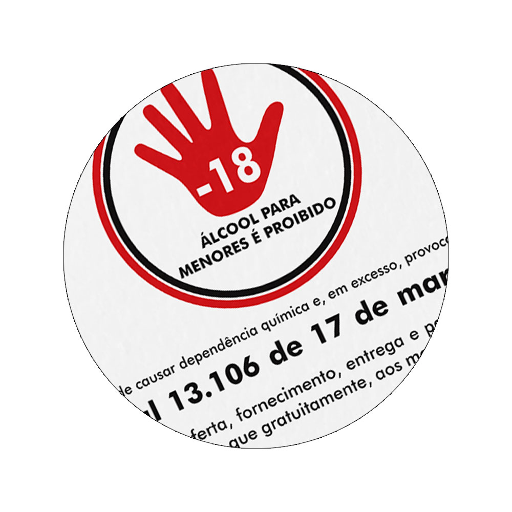 Foto 2 de Placa proibido venda alcool  18 20x30cm encartale