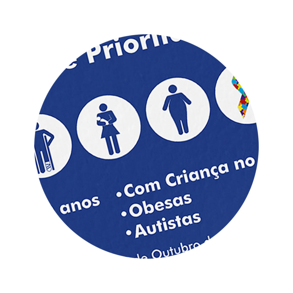 Foto 2 de Placa atendimento preferncial prioritário 20x30cm encartale