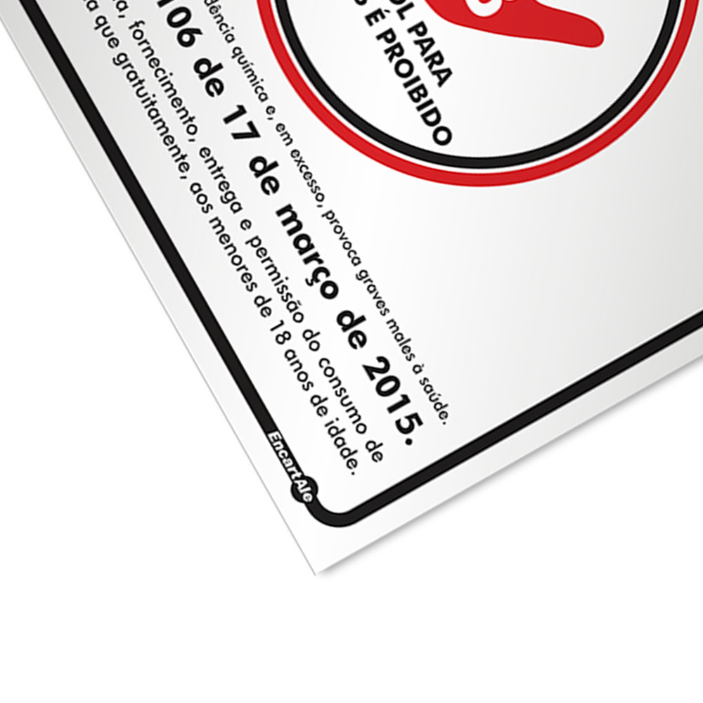 Foto 3 de Adesivo proibido bebida para menores 2 unid encartale
