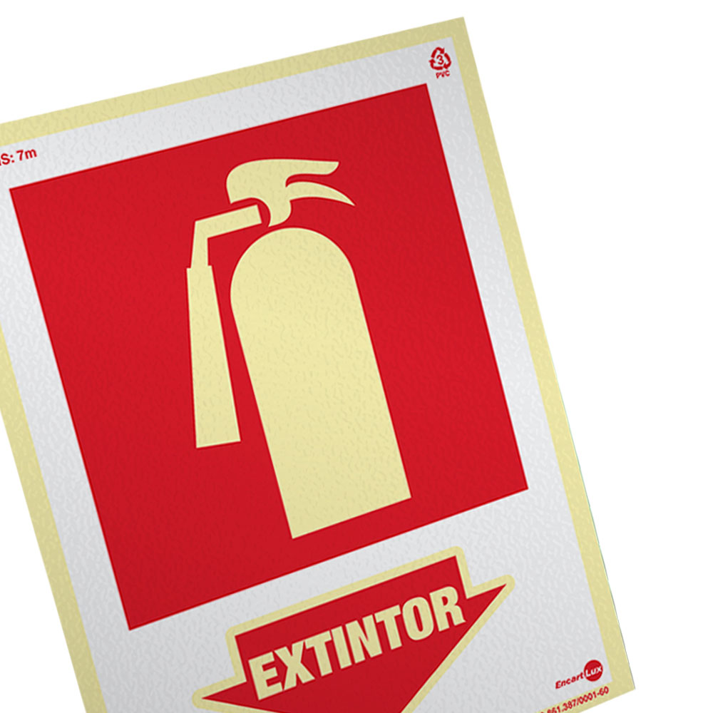 Foto 2 de Placa extintor 20x30cm encartlux