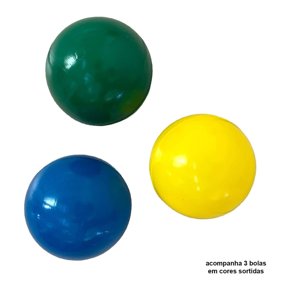 Foto 3 de Painel decorativo boca de palhaço c/ 3 bolas 60x50cm festa