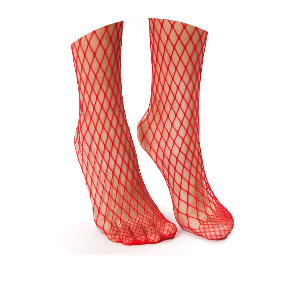 Foto 3 de Meia calça arrastão juvenil vermelho tam único ferrutextil