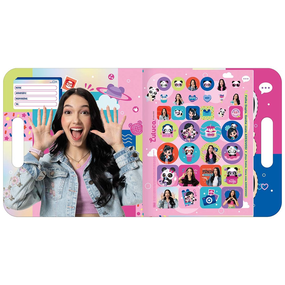 Foto 2 de Álbum para colorir maleta luluca 8fls tilibra