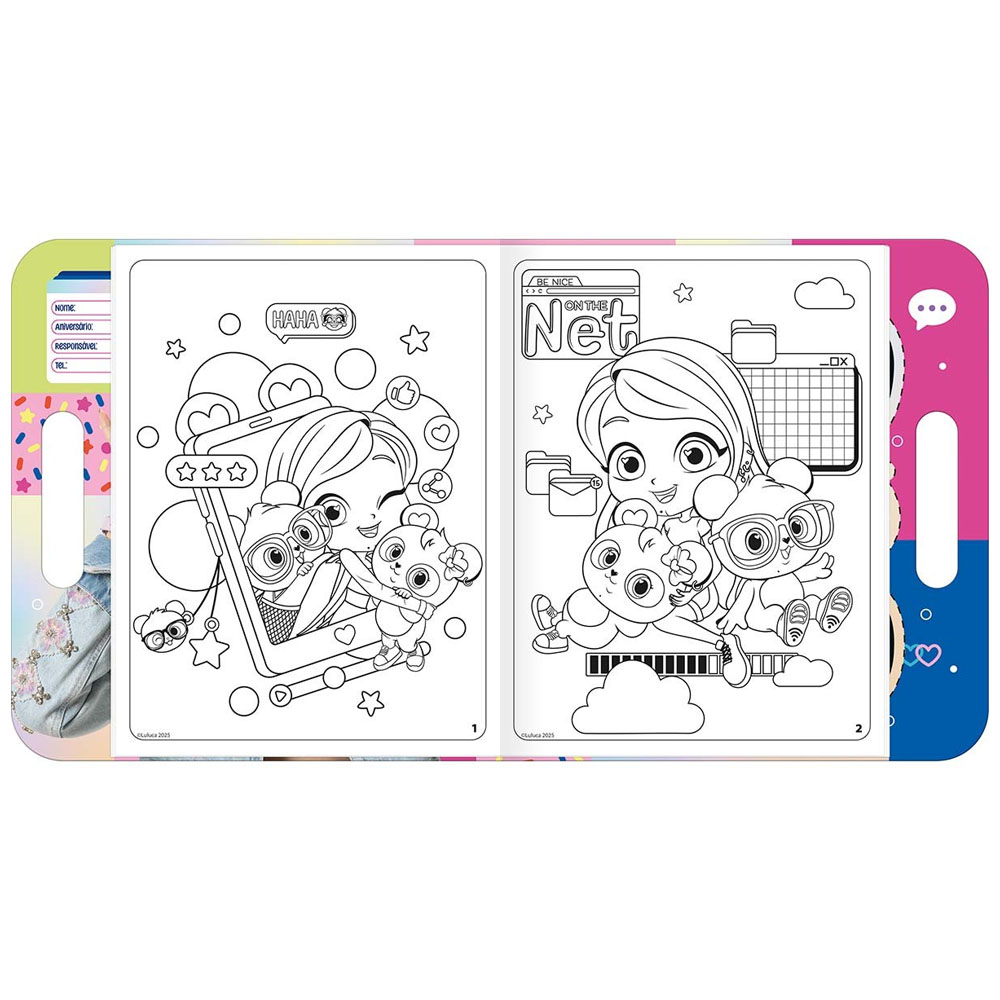 Foto 3 de Álbum para colorir maleta luluca 8fls tilibra