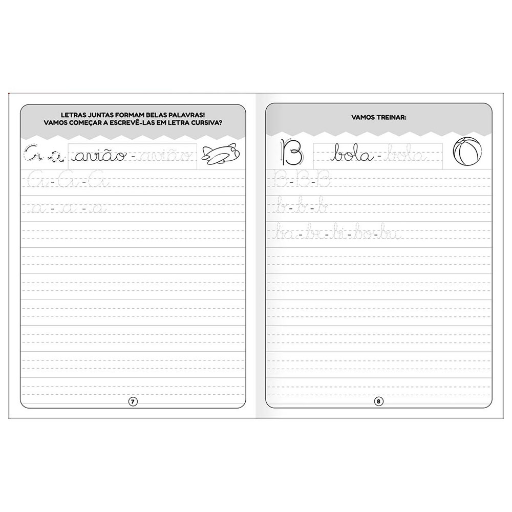 Foto 2 de Cartilha de atividades letra cursiva 16 folhas tilibra