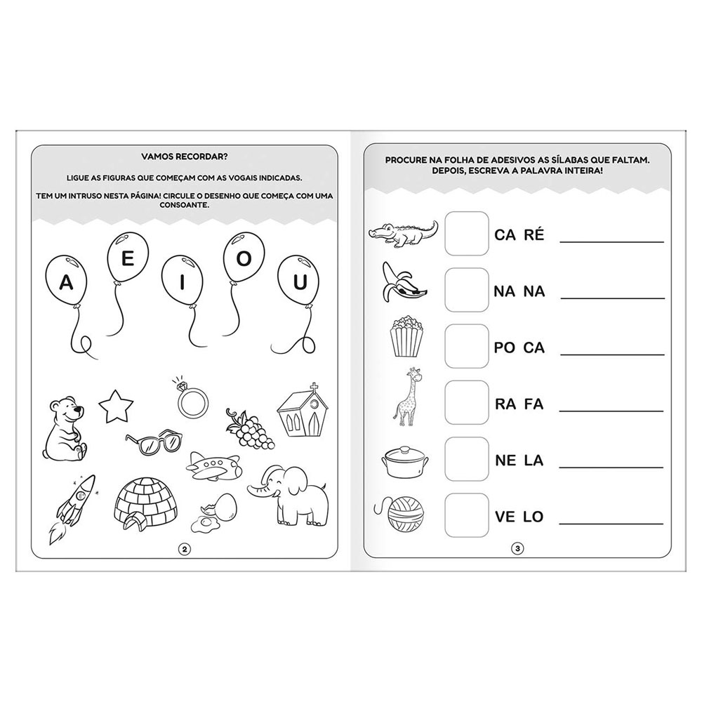 Foto 3 de Cartilha de atividades alfabetização sílabas 16fls tilibra