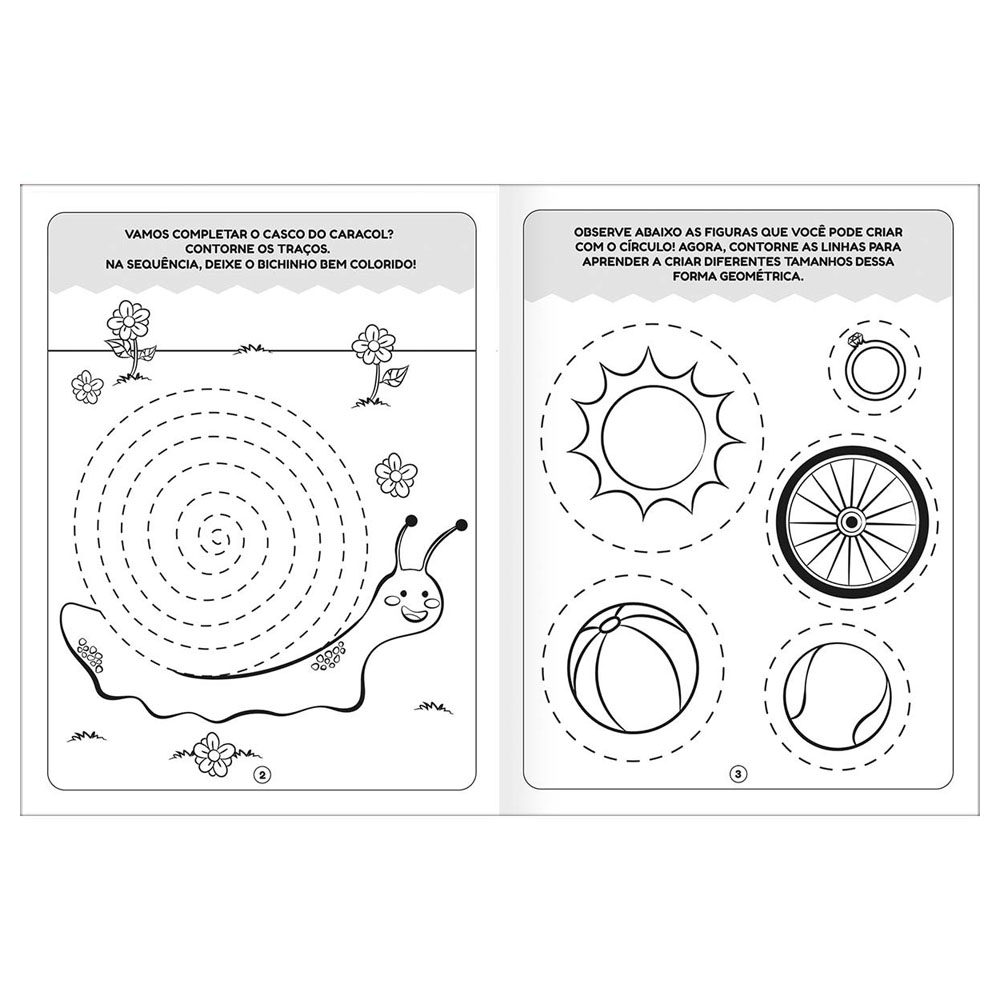 Foto 2 de Cartilha de atividades contornar 16 folhas tilibra