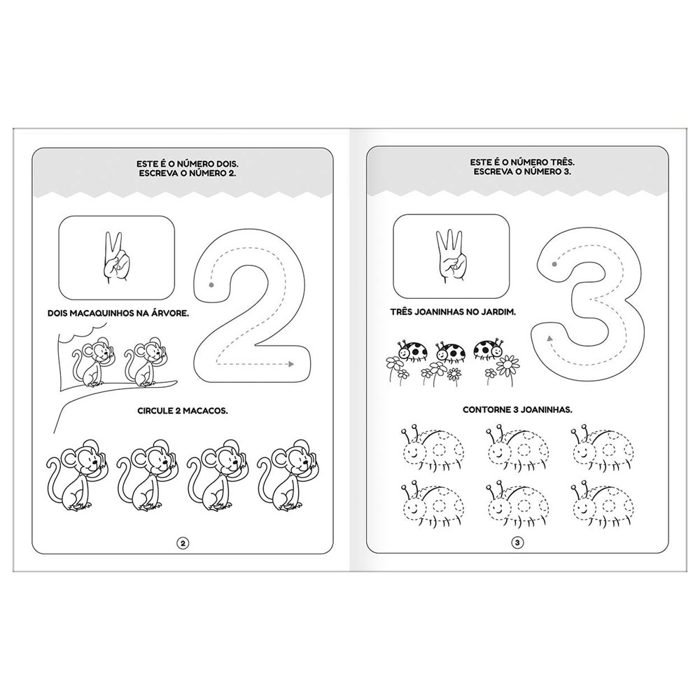 Foto 2 de Cartilha de atividades primeiros números 16 folhas tilibra