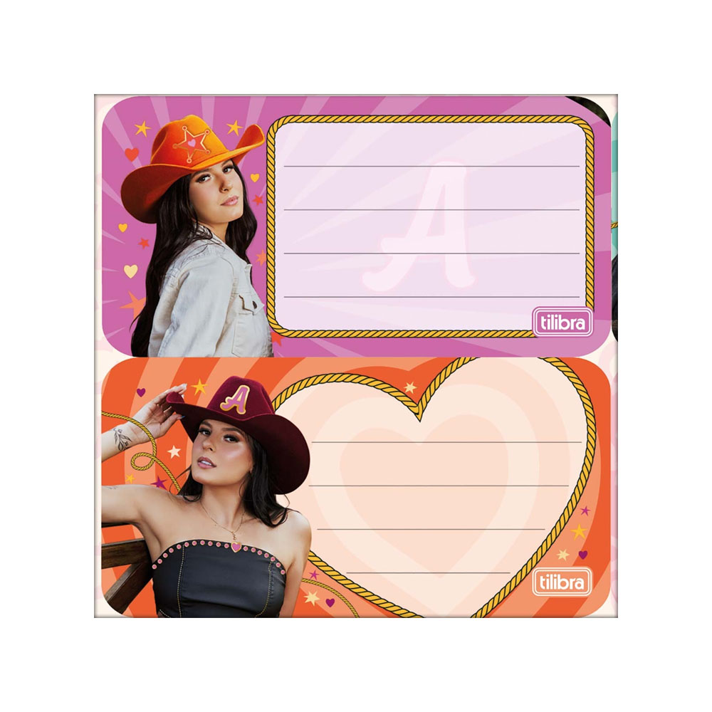 Foto 2 de Etiqueta adesiva pautada ana castela c/ 8und sortido tilibra