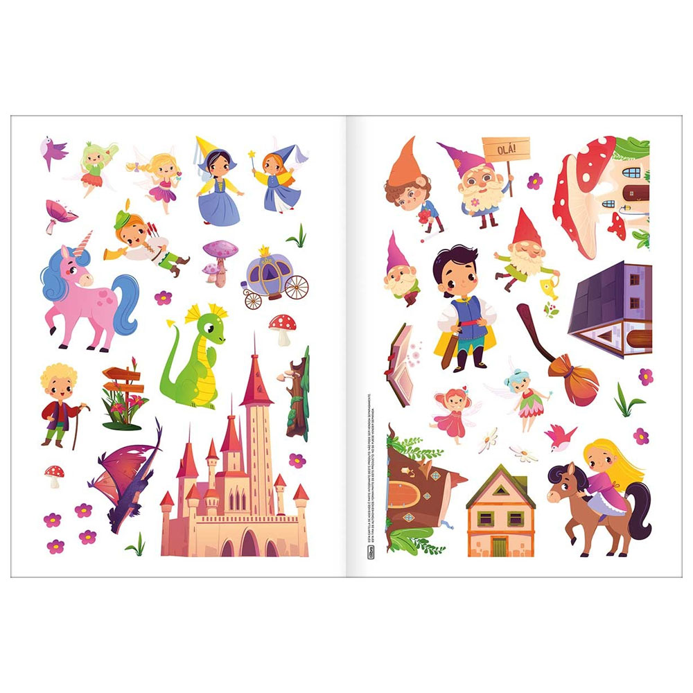 Foto 3 de Album atividades c/ adesivos cenário mágico jd enc. tilibra