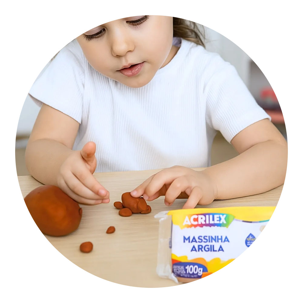 Foto 3 de Massinha argila 100g terracota acrilex