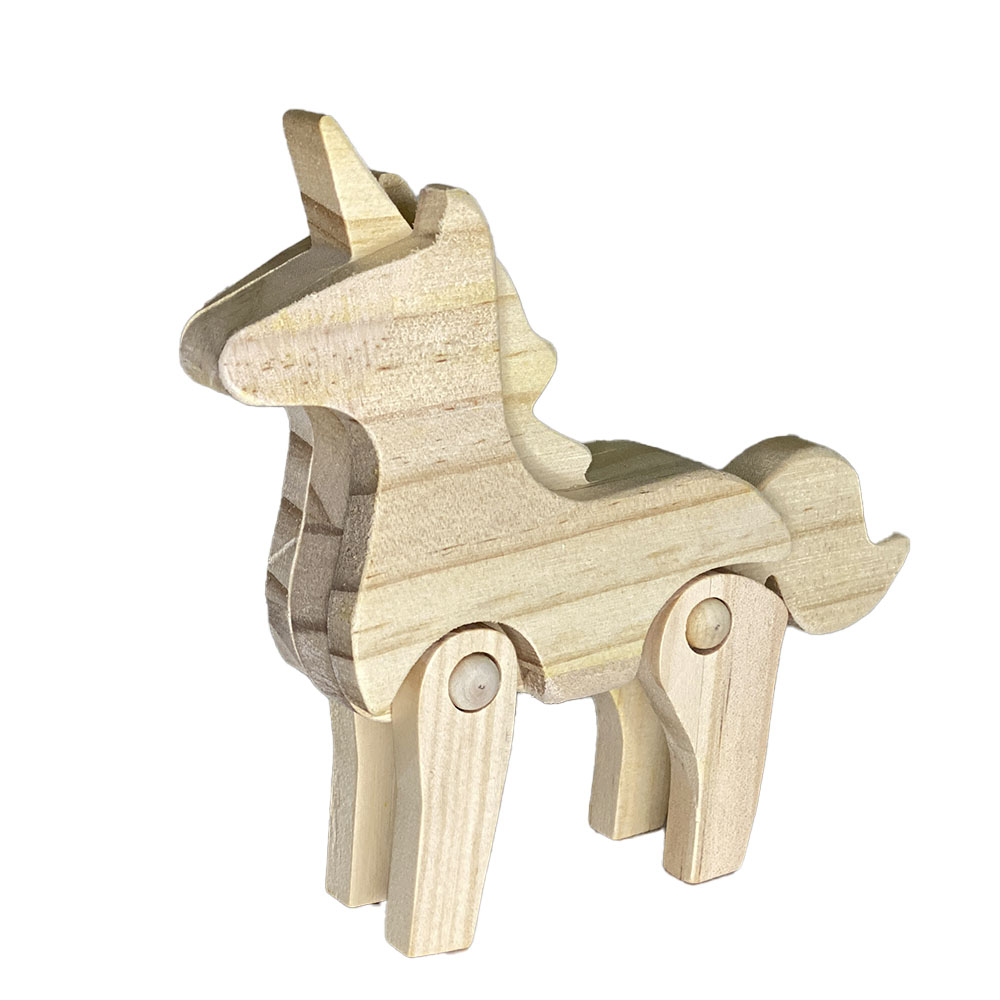 Foto 2 de Kit pintar e brincar mdf unicornio tinta guache acrilex