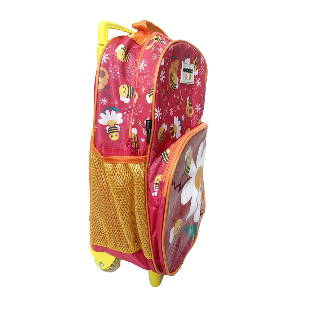 Foto 2 de Mochila carrinho container kids abelha vermelho dermiwil