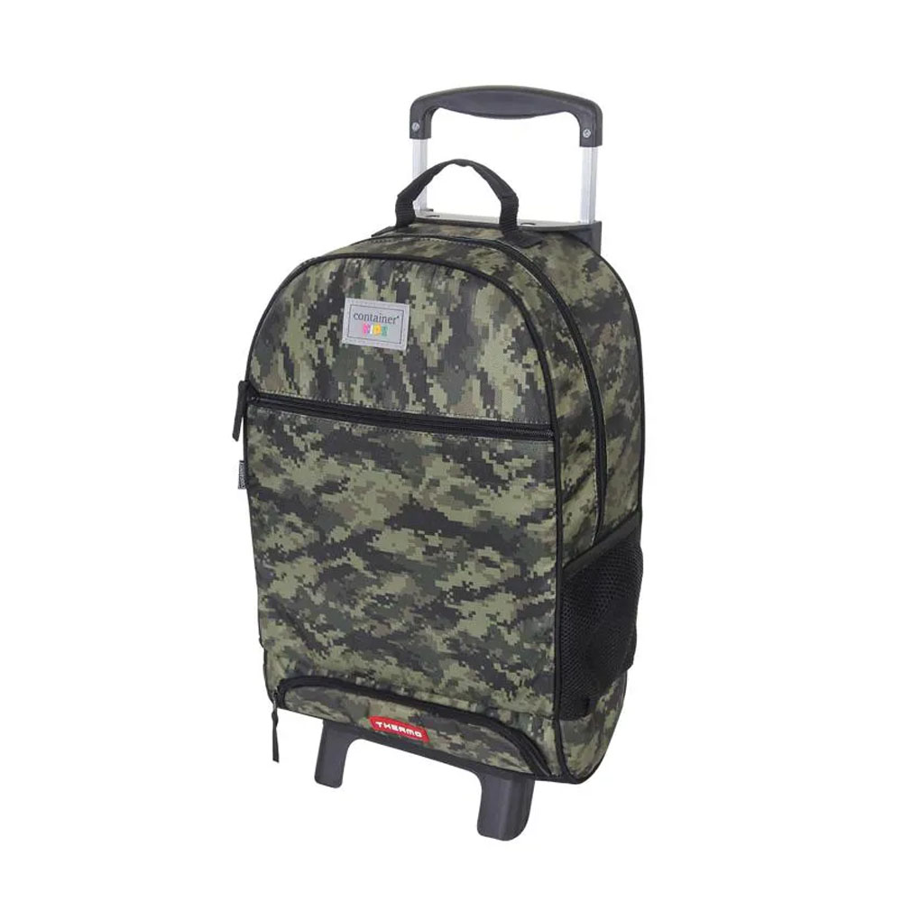 Foto 2 de Mochila rodinhas container kids camuflada verde dermiwil