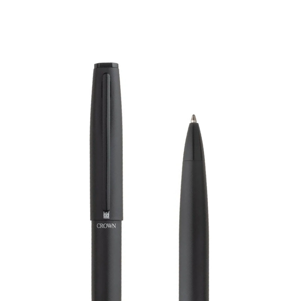 Foto 3 de Caneta crown esferográfica unique preta tinta azul