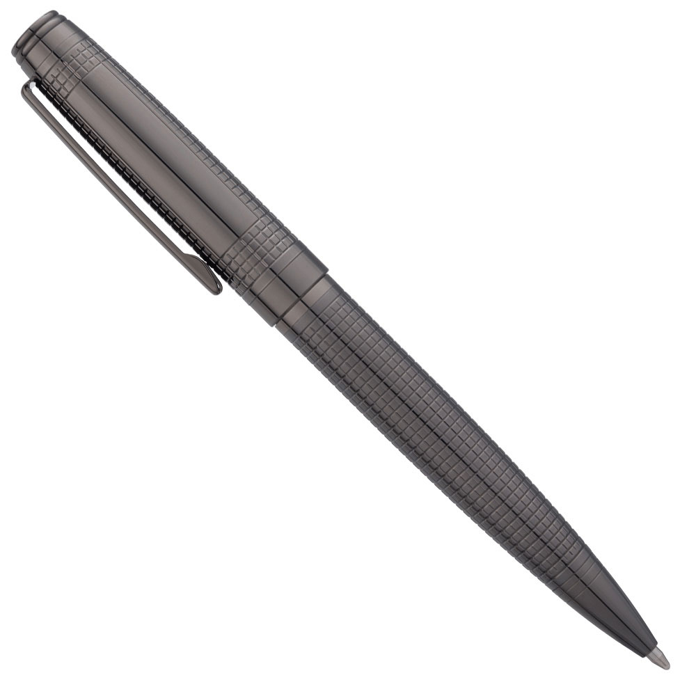 Foto 2 de Caneta crown esferográfica metal supreme fumê tinta azul