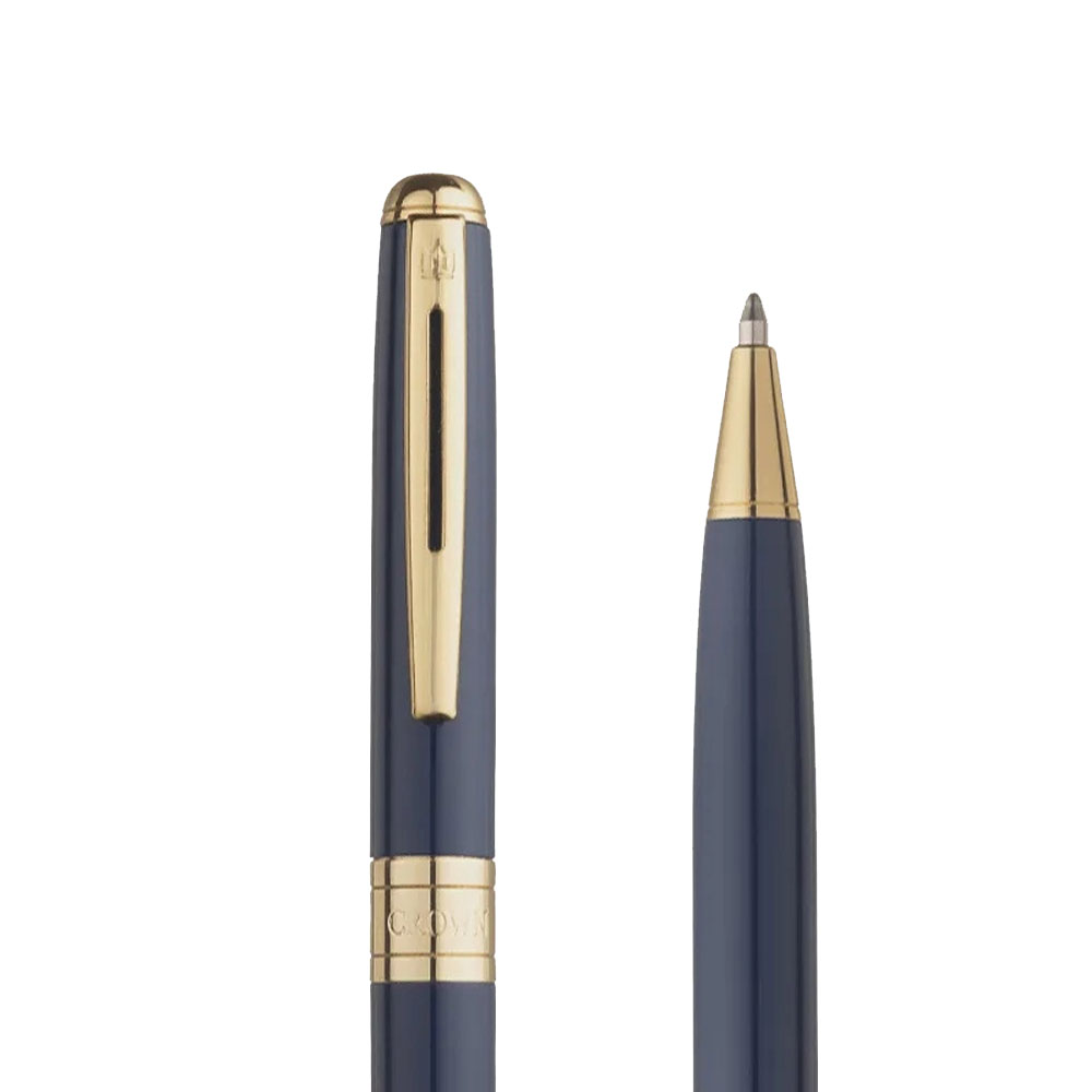 Foto 3 de Caneta crown esferográfica treasure azul tinta azul