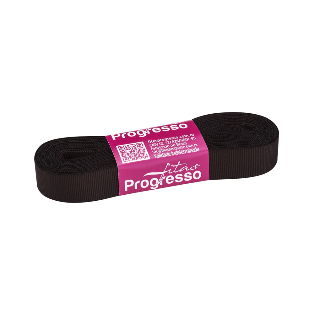 Foto 2 de Fita gorgurão 15mmx10m gp003 marrom cafe 340 progresso